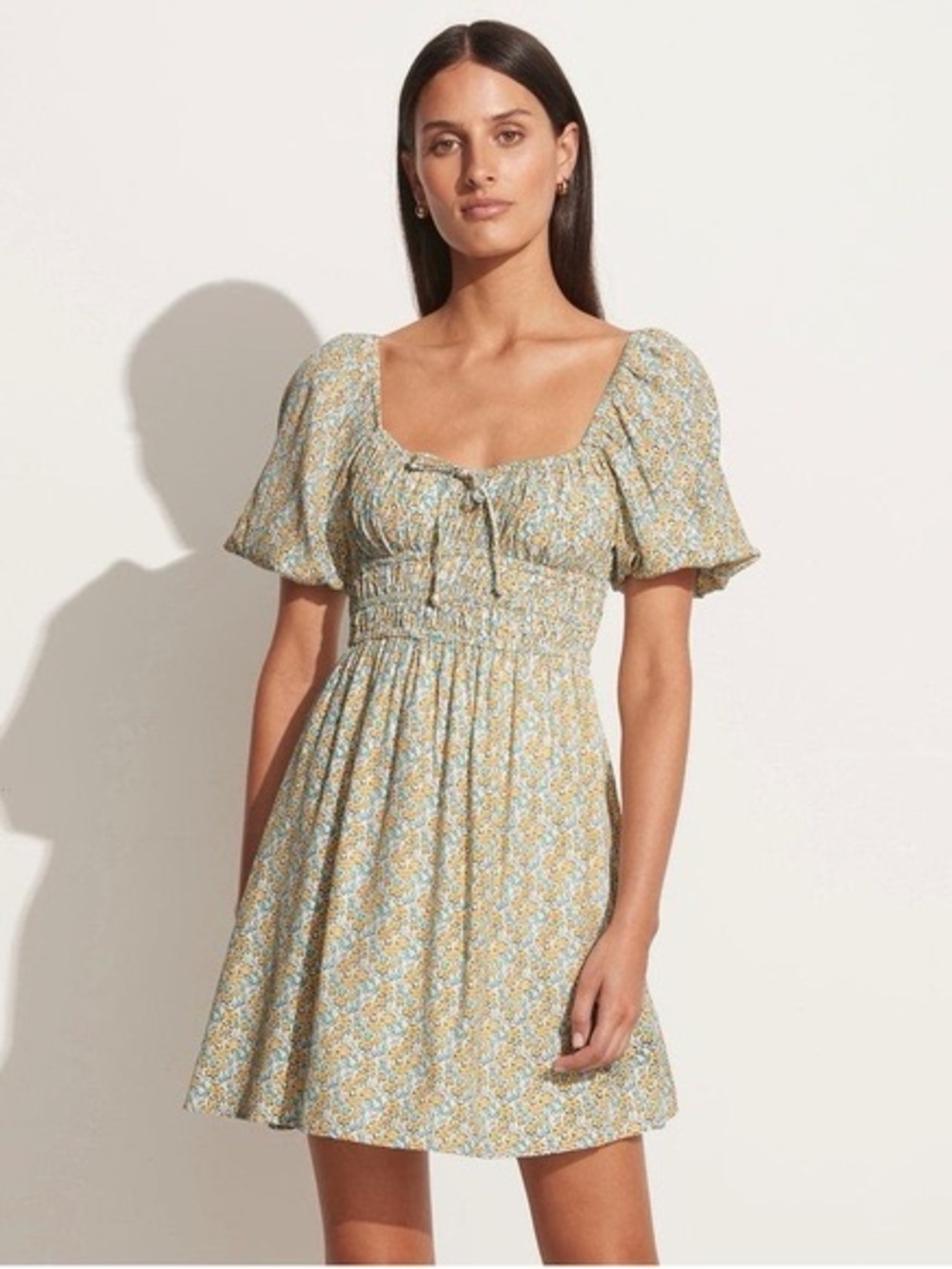 Faithfull The Brand Silvie Sabinosa Floral Mini Dress Size 4